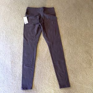 Cotton purple long leggings